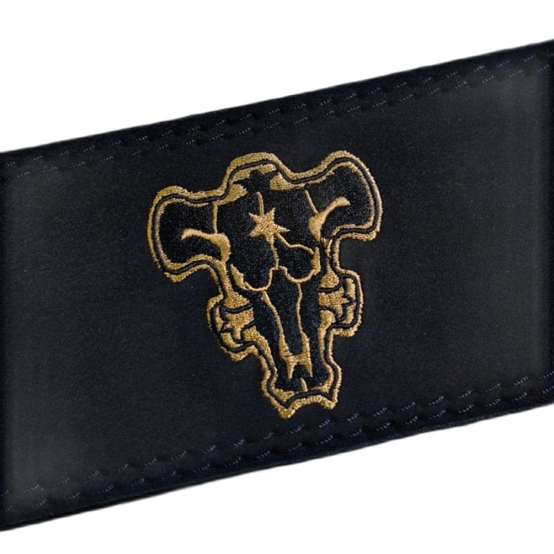 Black Bulls Embroidered Lever Belt