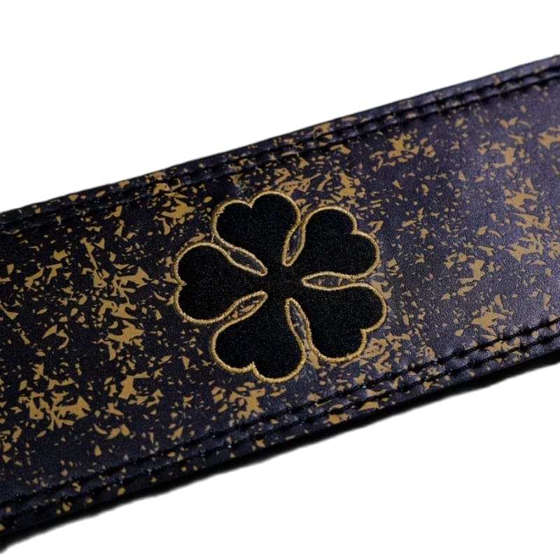 Black Clover Embroidered Lever Belt